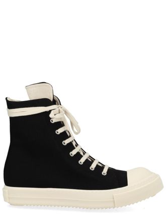 Rick Owens Black High-top Sneakers