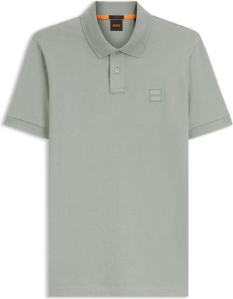 BOSS Extra-slim-fit stretch-cotton shirt with logo tape