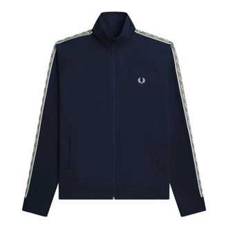 Fred Perry Zip-throughs, male, Blue, L, Sporty Tricot Track Jacket