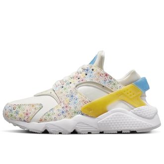 Nike Nike Womens Air Huarache Cos Sneaker, Sail/Blue/Sulfur, 6.5