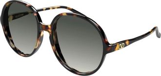 Valentino Sunglasses, female, Brown, Size: 59 MM V-Logo Sunglasses
