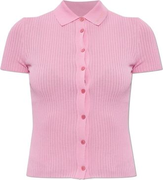 Balenciaga Overhemden, Dames, Roze, XS, Katoen, Button-Up Top