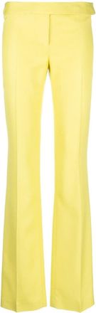 Stella McCartney straight-leg tailored trousers - women - Viscose - 40 - Yellow