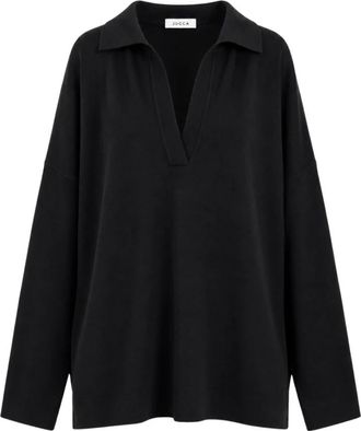 Jucca V-hals Gebreide Kleding - Dames - V-hals truien - Zwart - S - Wol - Truien & Vesten