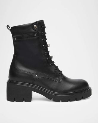 Nero Giardini 60mm Leather Combat Boots
