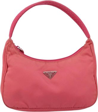 Prada Re-Edition 2000 Hobo Tessuto Pink Nylon Bag (Pre-Owned)