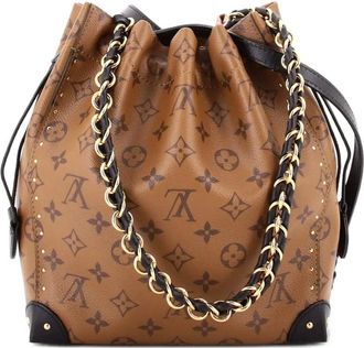 Louis Vuitton Noe Trunk Bag Reverse Monogram Canvas PM bucket bag - Marrone
