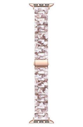 Posh Tech Claire Resin Link Apple Watch Watchband in Stone at Nordstrom Rack