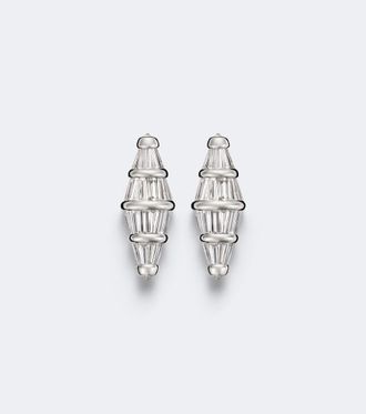 Nikos Koulis Orecchini Spectrum Large in oro bianco 18kt con diamanti