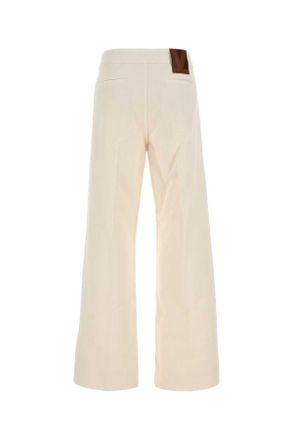 Valentino Garavani Womens Ivory Denim Jeans Avorio Exterior: Cotton