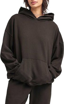 Vitamin A Dawn Oversize Cotton Hoodie in Deep Earth at Nordstrom, Size X-Small