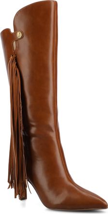 Journee Collection Womens Dolly Knee High Tassel Boots