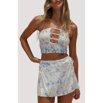Stone Fox Swim Coco Tube Top in Sky Dream at Nordstrom, Size X-Small