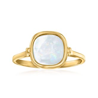 Ross-Simons Italian Mother-Of-Pearl Ring in 14kt Yellow Gold