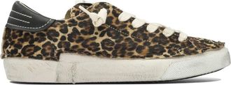 Philippe Model Bruine Sneakers voor Vrouwen Aw 25 - Dames - Sneakers - Bruin - 37 EU - Leer - Schoenen