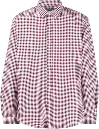 Polo Ralph Lauren logo-embroidered check-print shirt - men - Cotton - S