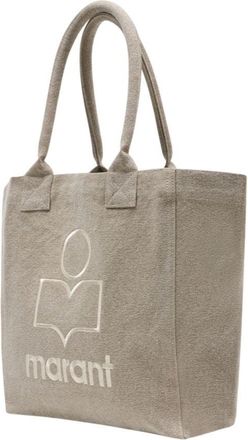 Isabel Marant Womens Yenky Tote Beige Cotton