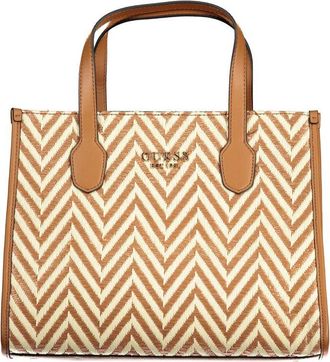 Guess Bruine Katoenen Handtas