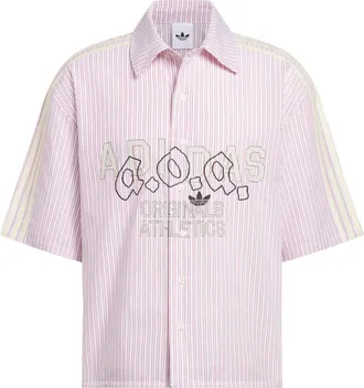 adidas AOA Button Up Shirt Asia Sizing Team Victory Red KT7989