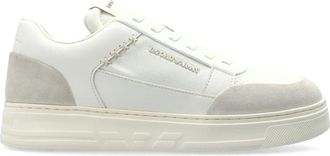 Emporio Armani Cordura Sneakers met su&egrave;de details - Heren - Sneakers - Wit - 41 1/2 EU - Su&egrave;de - Schoenen