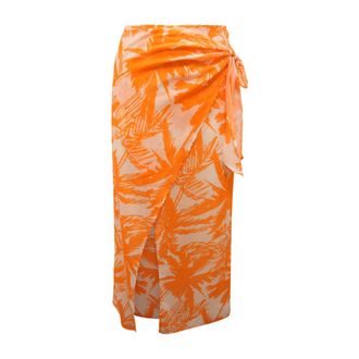 Sundek Pareo with Tropic Savannah Print - female - Sundek - Midi Skirts - Multicolor - L - Skirts