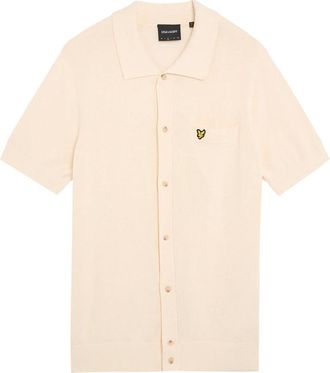 Lyle & Scott Truien & Vesten, Heren, Beige, M, Hennep, Mid Knits Hennep Gebreid Shirt