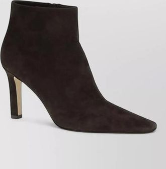 The Row leather ankle boots