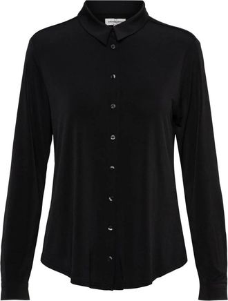 &Co Woman Overhemden, Dames, Zwart, XL, Leer, Olive Blouse