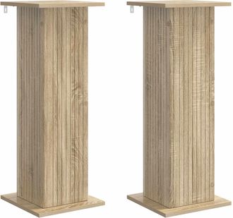 vidaXL Soporte De Plantas 2 Uds. Roble Sonoma 30,5 X 30 X 80,5 Cm Vidaxl