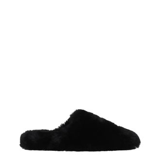 Balenciaga Damess Bontslippers En Klompen Zwart