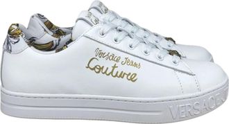 Versace Jeans Couture Sneakers - Dames - Sneakers - Wit - 40 EU - Leer - Schoenen