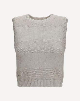 Brunello Cucinelli Knit and sequin Vest Female S