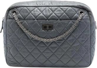 Chanel Pre-owned Reissue Camera Bag - Dames - Vintage Schoudertas - Grijs - ONE Size - Leer - Vintage