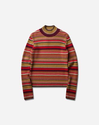 Dries Van Noten Men s Ribbed Wool Sweater Red