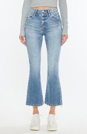 Kancan Belle High Rise Crop Bootcut Jeans in Medium Wash at Nordstrom, Size 26