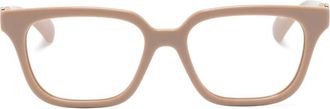 Gucci GG1536O square-frame glasses - women - Acetate - 53 - Neutrals