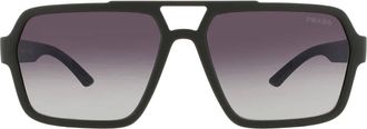 Prada Grey Gradient Navigator Mens Sunglasses PS A06S 15X09U 59