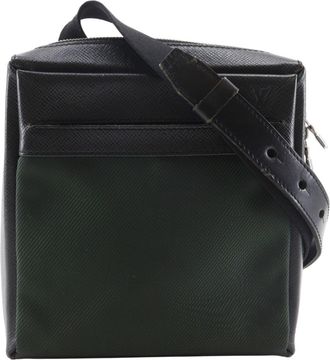 Louis Vuitton Taiga Ardoise Taiga Leather Nylon Canvas Shoulder Bag (Pre-Owned)