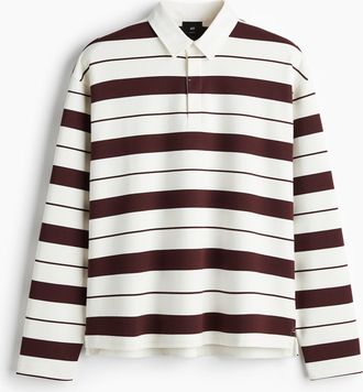 H&M Rugbyshirt Loose Fit - Red