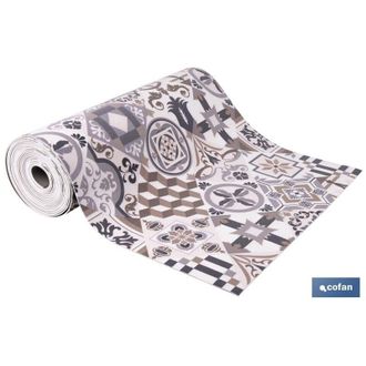 cofan Cofan - Rollo De Alfombra Vinilica Dise&ntilde;o Arabesco 84% Vinilo 16% Poliester 52 X 20 M