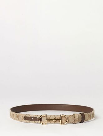 Gucci Cintura reversibile Horsebit in pelle e tessuto monogram