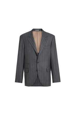 Brunello Cucinelli Virgin wool blazer in Grey at Nordstrom, Size 48 It