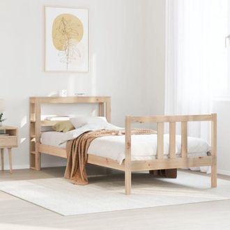 vidaXL Vidaxl - Estructura De Cama Con Cabecero Madera Maciza Pino 75x190 Cm