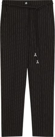 Patrizia Pepe Slim Cigarette Broek - Dames - Vrijetijds broeken - Zwart - L - Polyester - Broeken