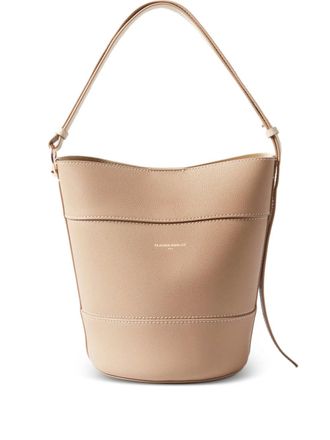 Claudie Pierlot Solveig leather bucket bag - Neutrals