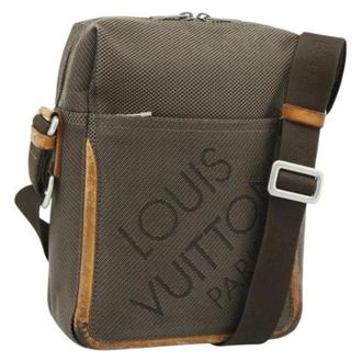Louis Vuitton Pre-owned Damier Geant Canvas Cross Body Bag - Dames - Pre-owned - Bruin - Maat: ONE Size Leer
