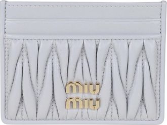 Miu Miu Kaarthouder - Dames - Portefeuilles - Wit - ONE Size - Accessoires