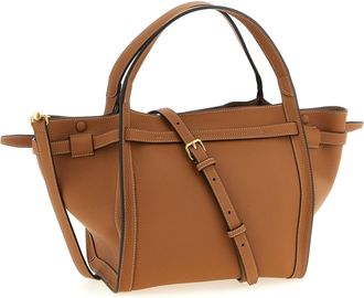 Tod's Womens Tim Tote Brown Calfskin Leather