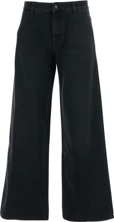 AG - Adriano Goldschmied Jeans a gamba ampia - Nero