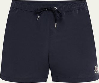 Moncler Mens Slim Logo Swim Shorts